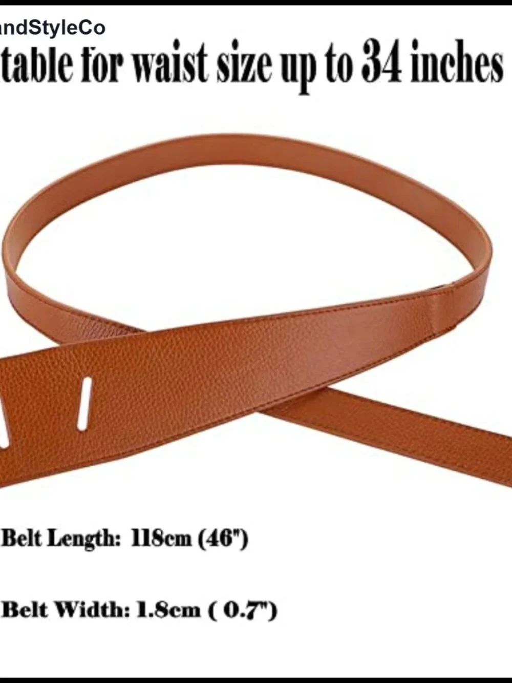 Genuine Leather Tie Knot Waist Belt for Women